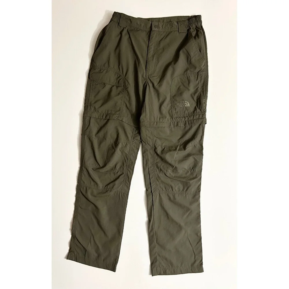 The North Face Mens Convertible Hiking Pants Olive Green Size L NF004AM